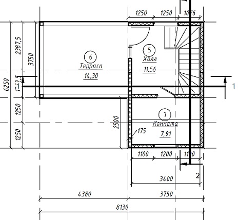 план 2 33м2  модульный дом