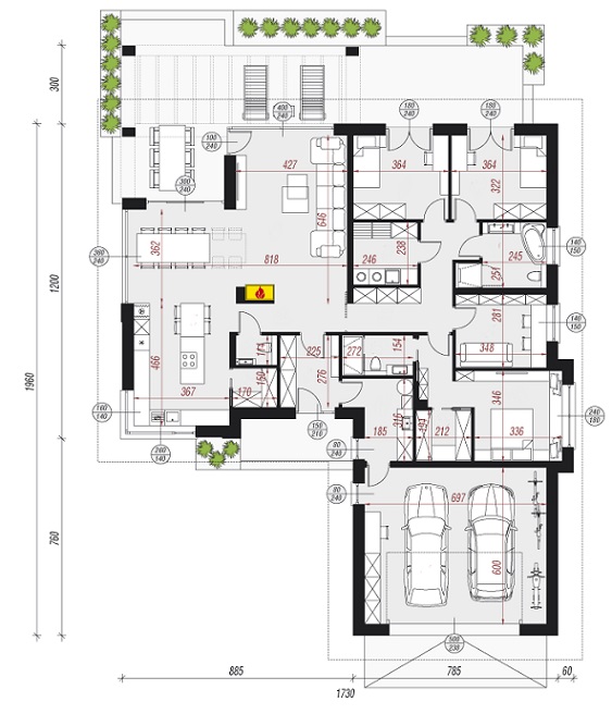 план дома 152